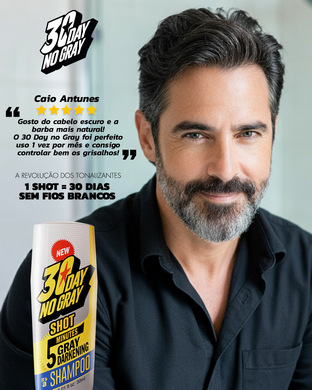 30 Day no Gray - Shot Escurecedor  - MenFirst
