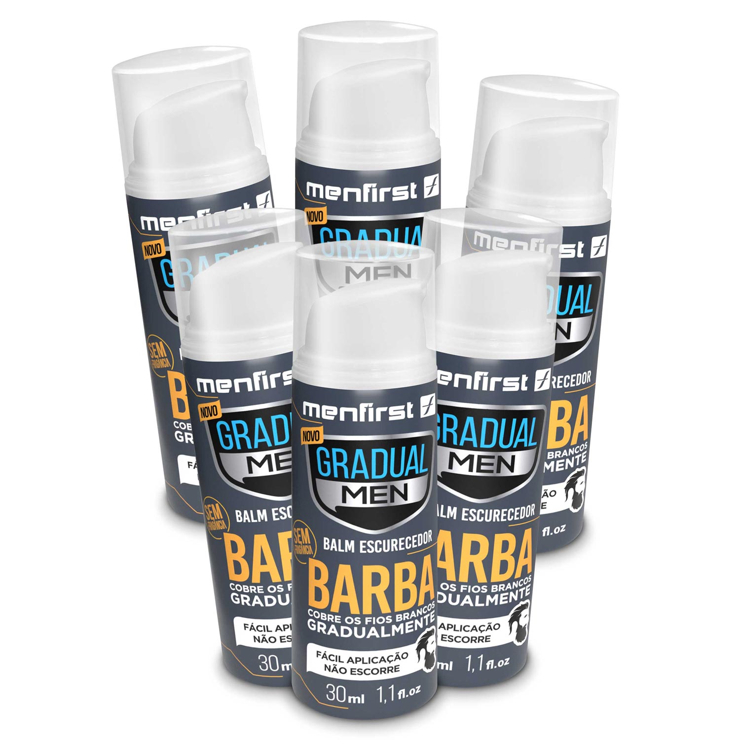 Balm Escurecedor de Barba (6x) - Escurecimento de Barba - Total 6 Produtos  - MenFirst