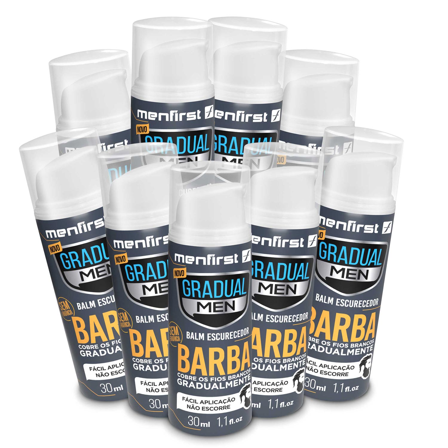 Balm Escurecedor de Barba (9x) - Escurecimento de Barba - Total 9 Produtos  - MenFirst