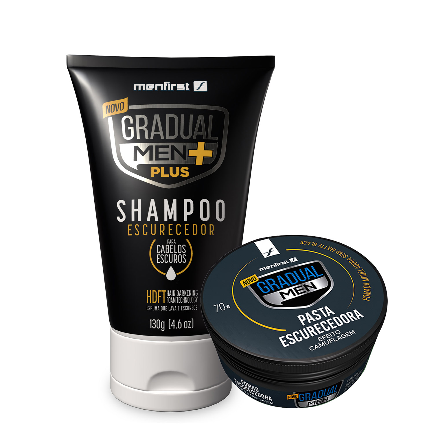 Combo Gradual Men Plus + Pasta Escurecedora de cabelos