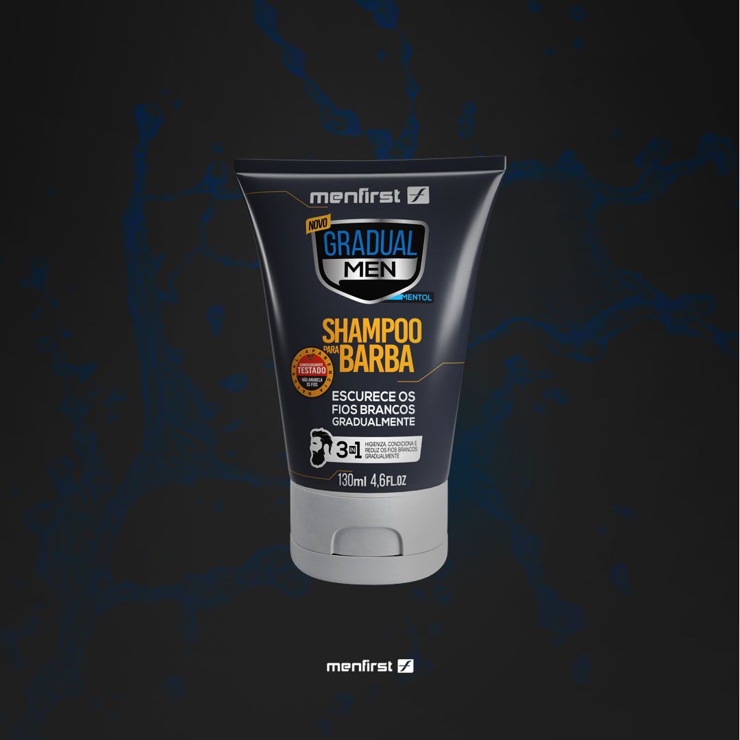 Combo Shampoo Gradual Men - Total 2 Produtos - MenFirst Combo Shampoo Gradual Men - Total 2 Produtos - MenFirst