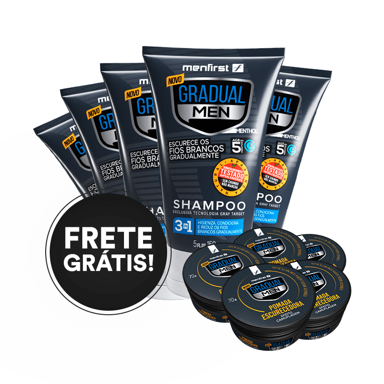 Gradual Men Cabelo (5x) - Total 10 Produtos