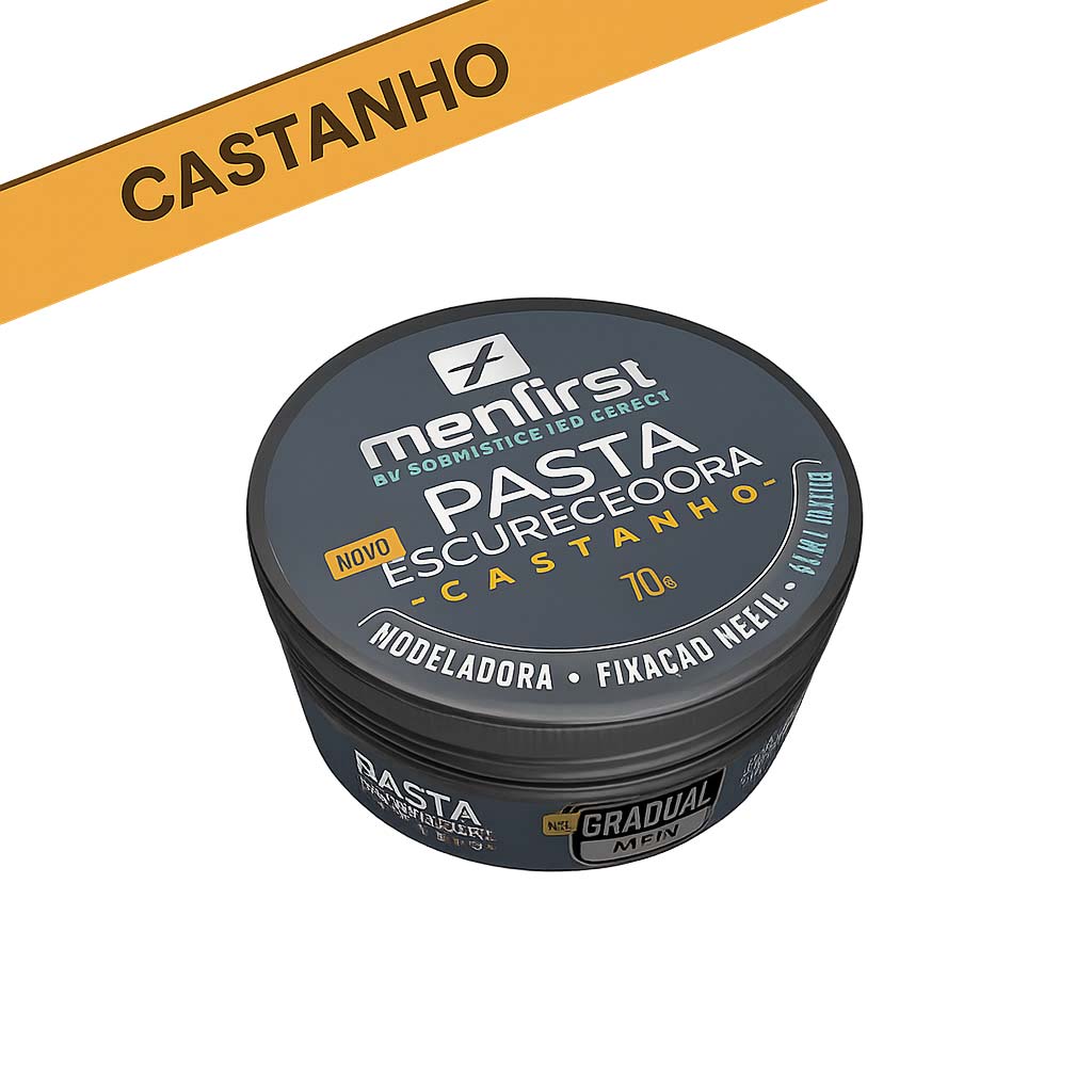 Pasta Escurecedora de Cabelos e Barba | CASTANHO| Menfirst
