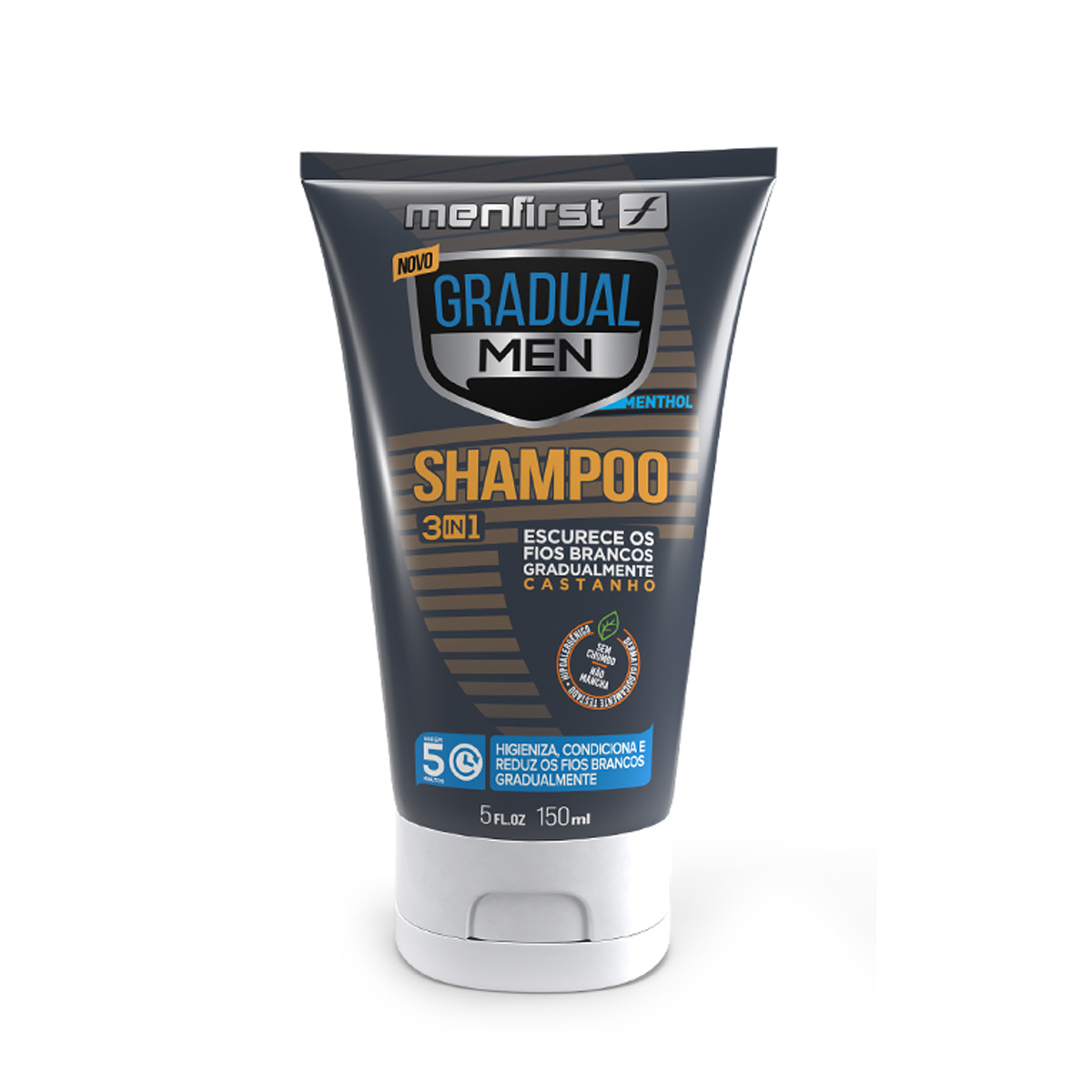 SHAMPOO GRADUAL MEN CASTANHO - CABELO  - MenFirst